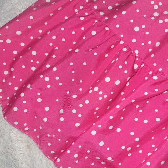 Shein Curve Pink Polka Dot Dress - Picture 6 of 7